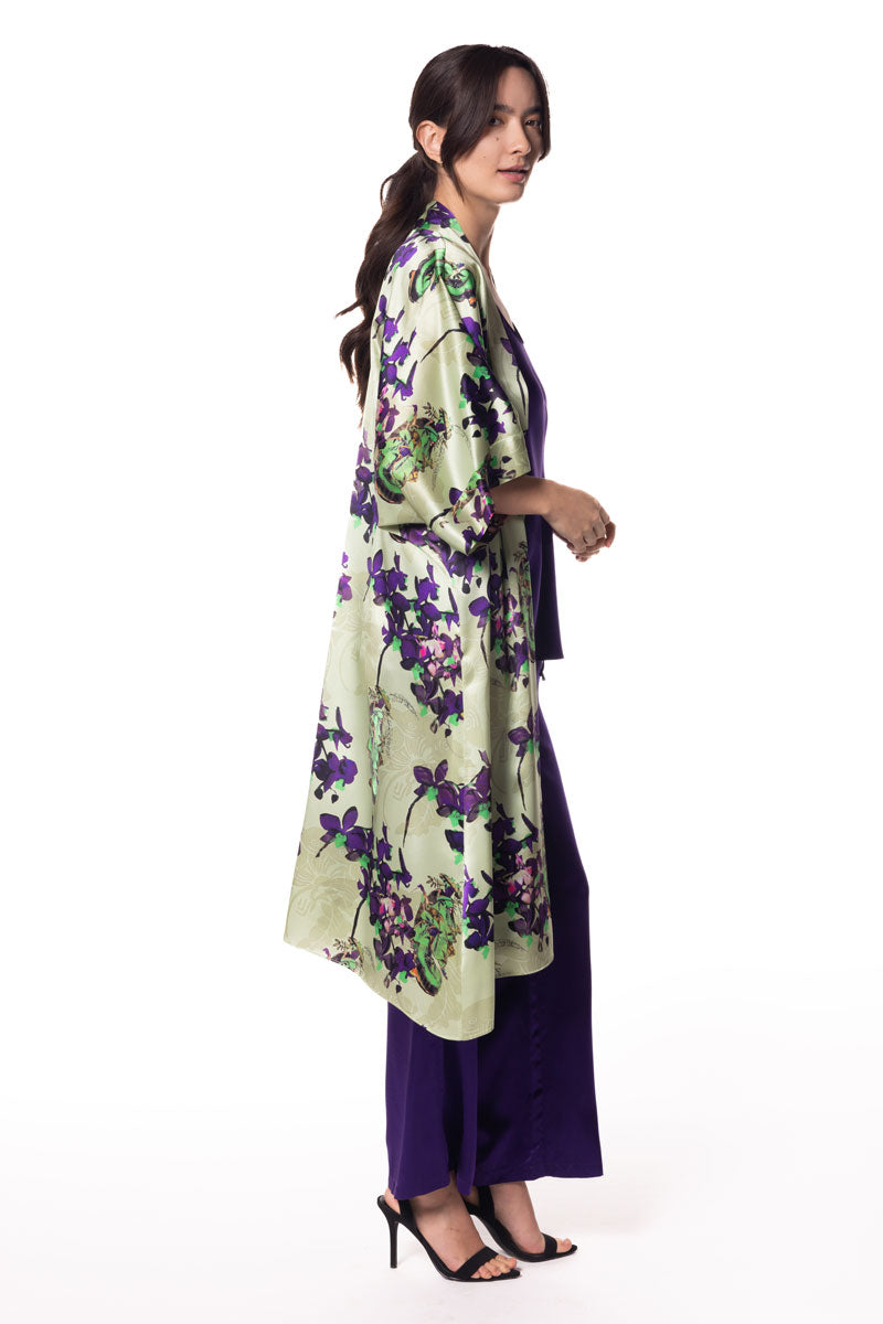 Pagoda Kimono - Christine Silk Lingerie & Loungewear