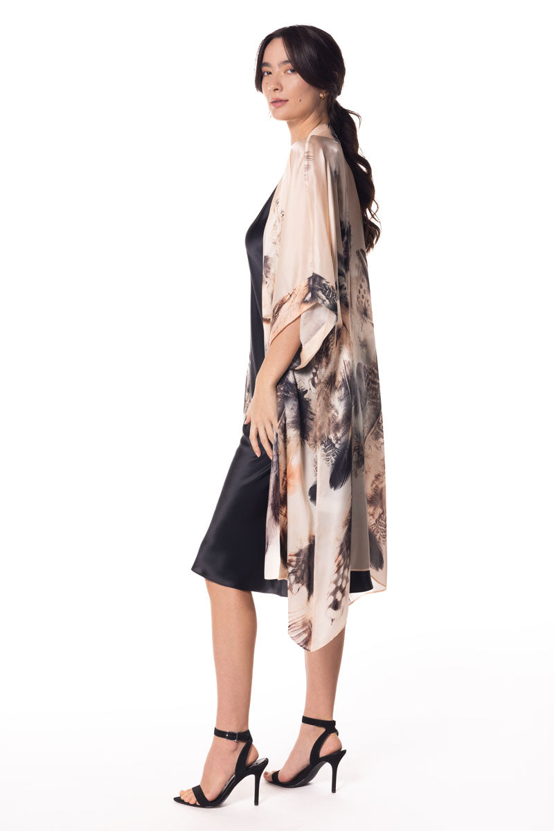 Sanctuary Kimono - Christine Silk Lingerie & Loungewear