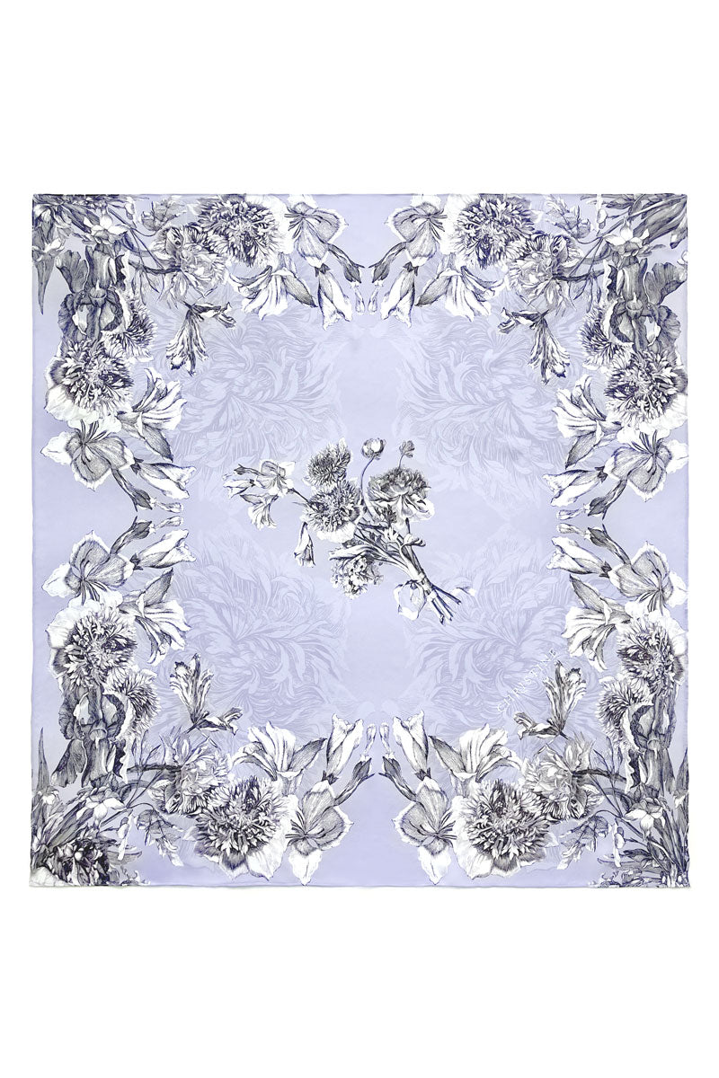 Gatsby Toile Georgette Square Scarf