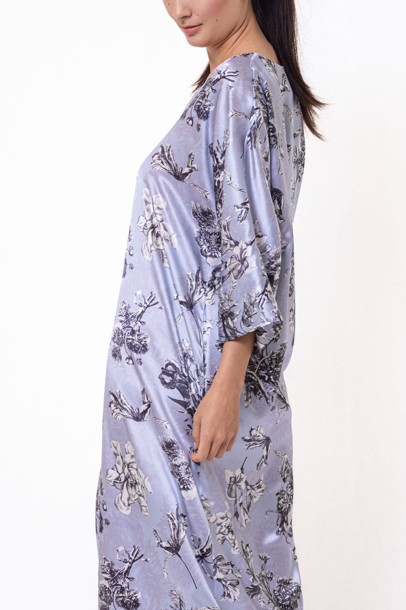 Toile Jardin Silk Caftan - Christine Silk Lingerie & Loungewear
