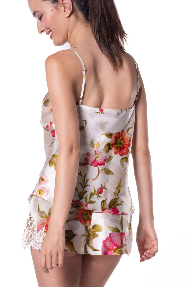 Gazebo Print Cami & Tap Set