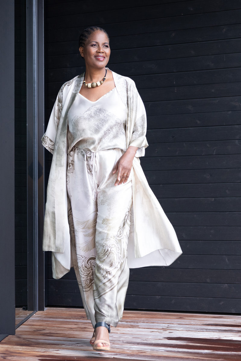 Versailles Kimono - Christine Silk Lingerie & Loungewear