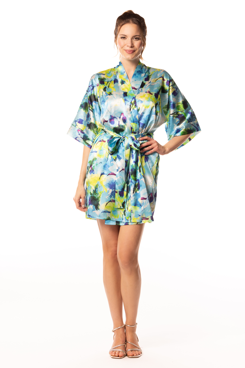 Seascape Short Boudoir Robe