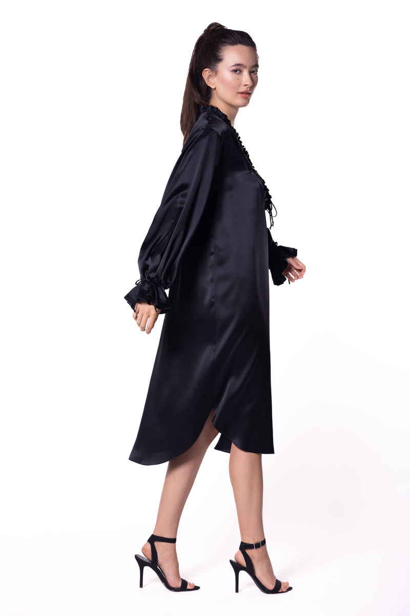 Signature Long Nightshirt - Christine Silk Lingerie & Loungewear