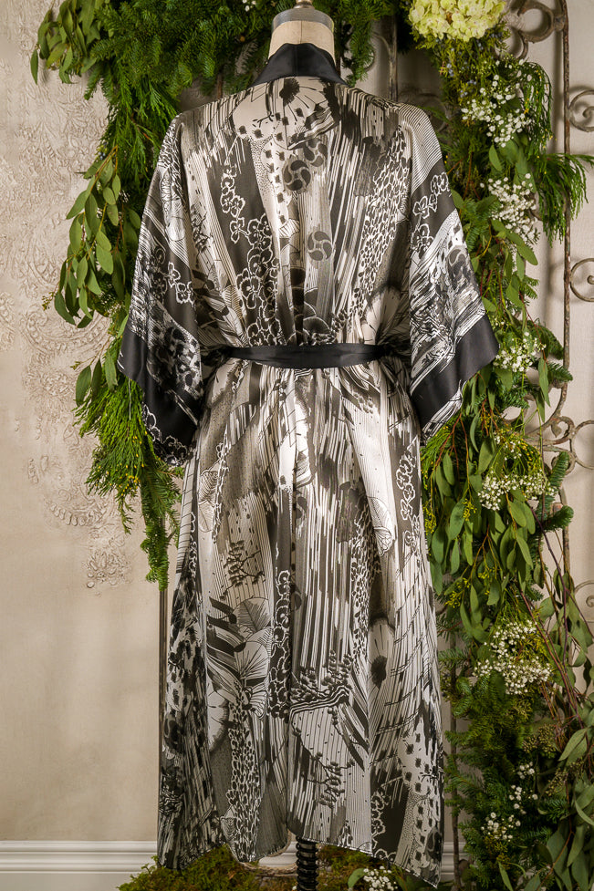 Tranquility Kimono - Christine Silk Lingerie & Loungewear