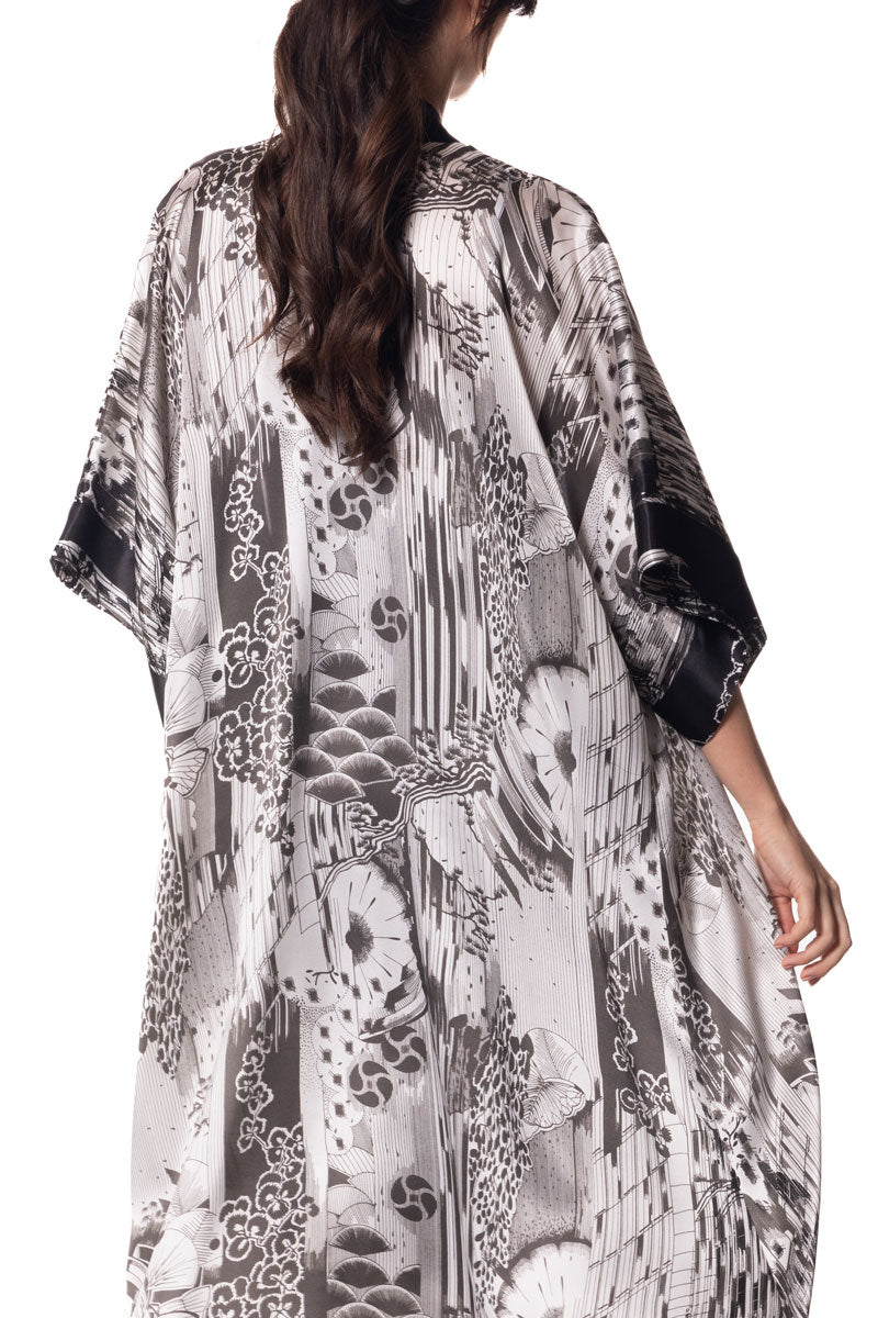 Tranquility Kimono - Christine Silk Lingerie & Loungewear