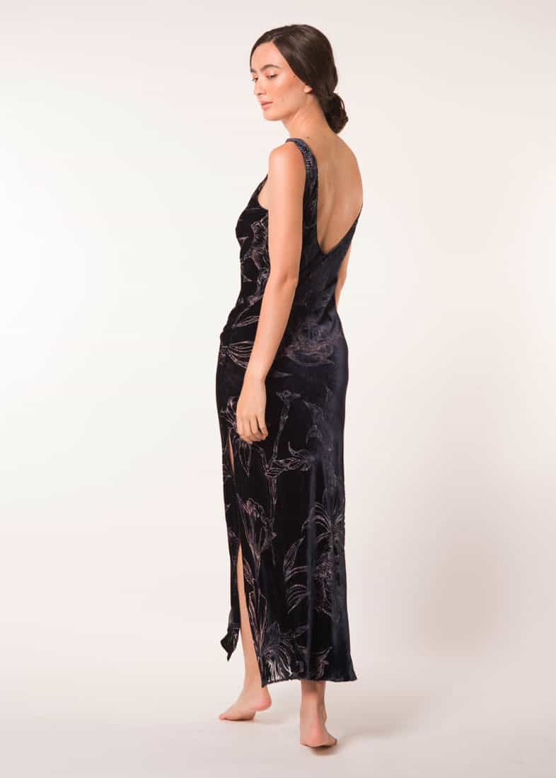 Faberge Velvet Gown - Christine Silk Lingerie & Loungewear