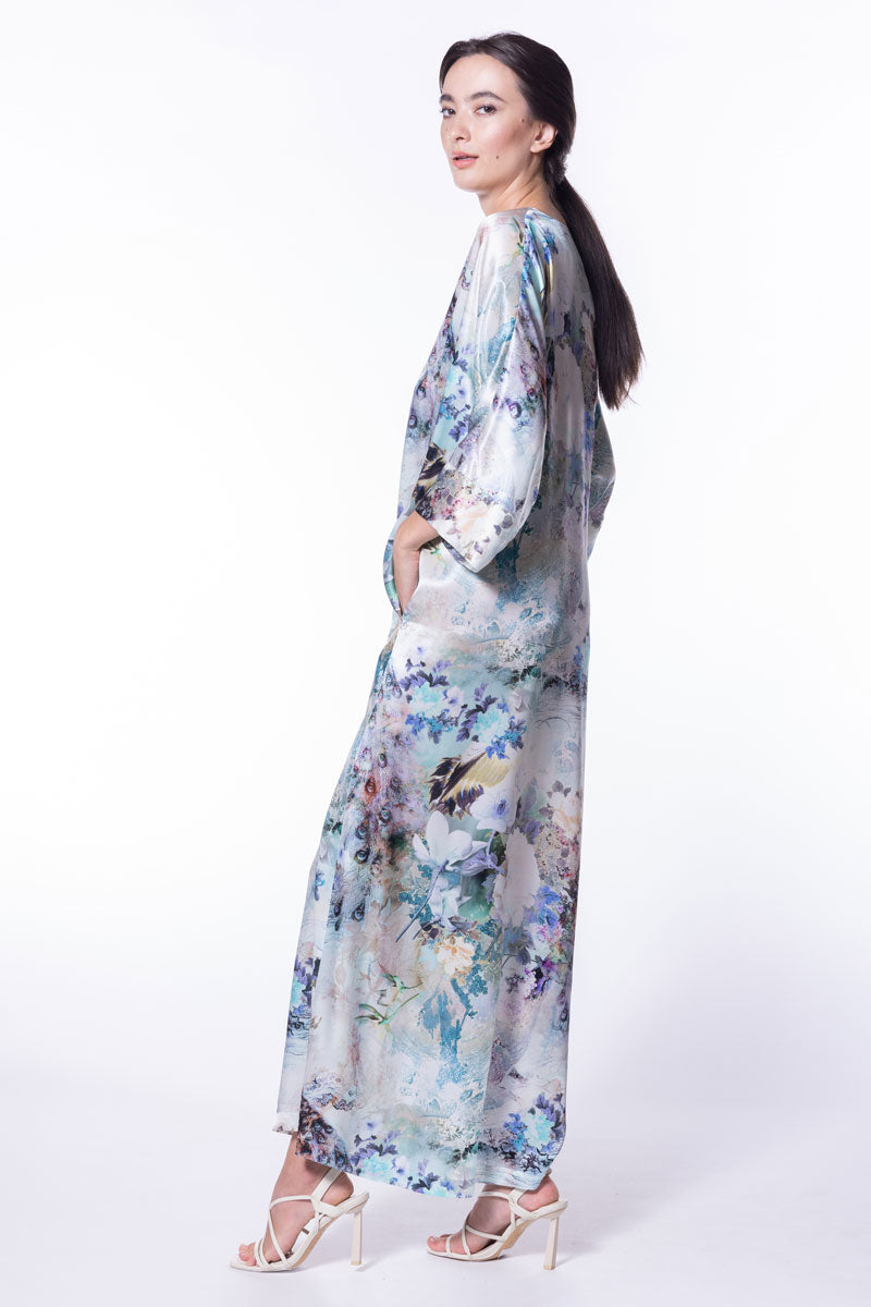 Enchanted Caftan - Christine Silk Lingerie & Loungewear