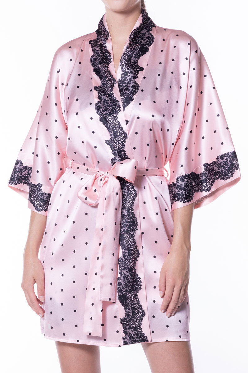 Amelie Print Short Robe