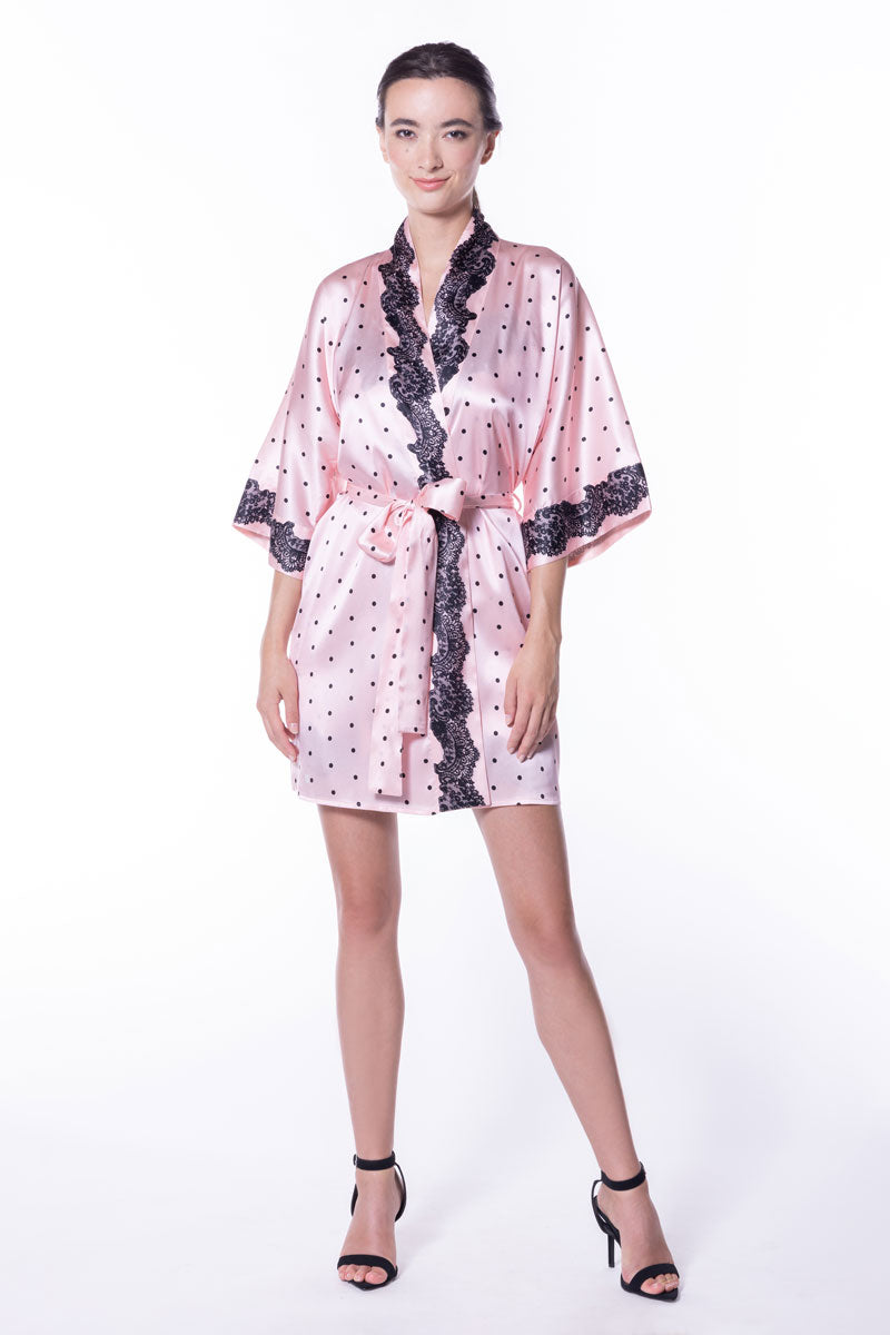 Amelie Print Short Robe