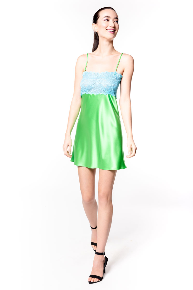 Betty Black Label Chemise - Christine Silk Lingerie & Loungewear