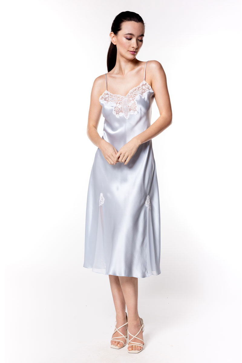 Bluebell Gown - Christine Silk Lingerie & Loungewear
