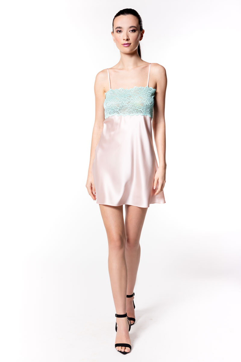 Betty Black Label Chemise - Christine Silk Lingerie & Loungewear