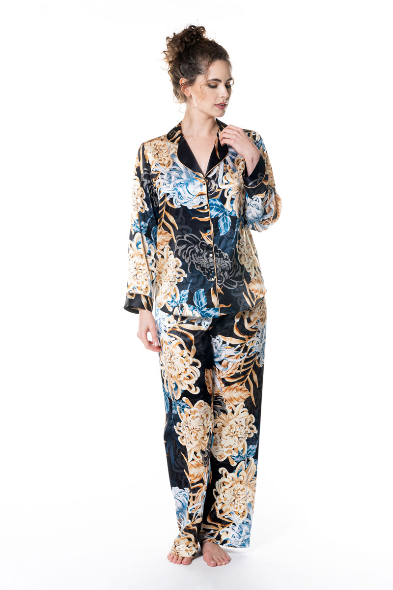 Dynasty Pajama - Christine Silk Lingerie & Loungewear