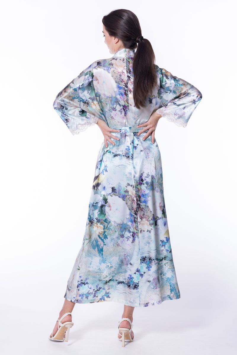 Enchanted Long Robe - Christine Silk Lingerie & Loungewear