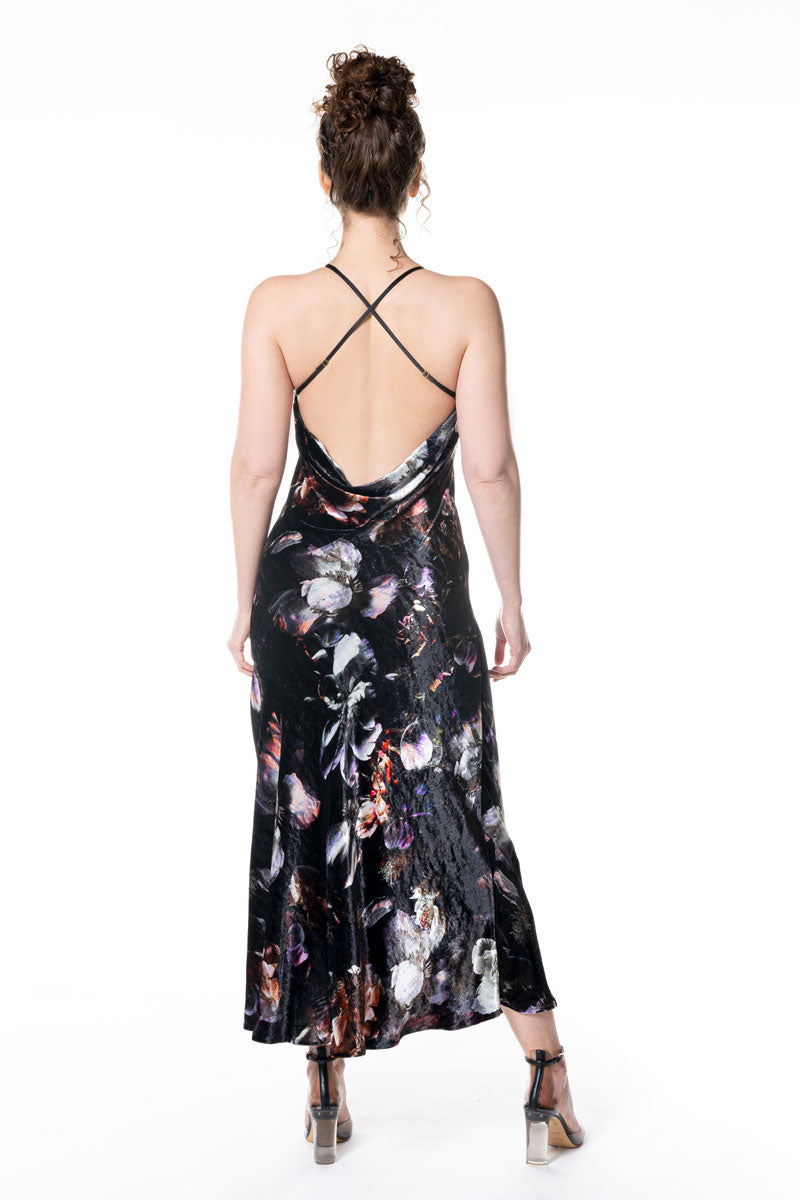 Moonlight Velvet Gown - Christine Silk Lingerie & Loungewear