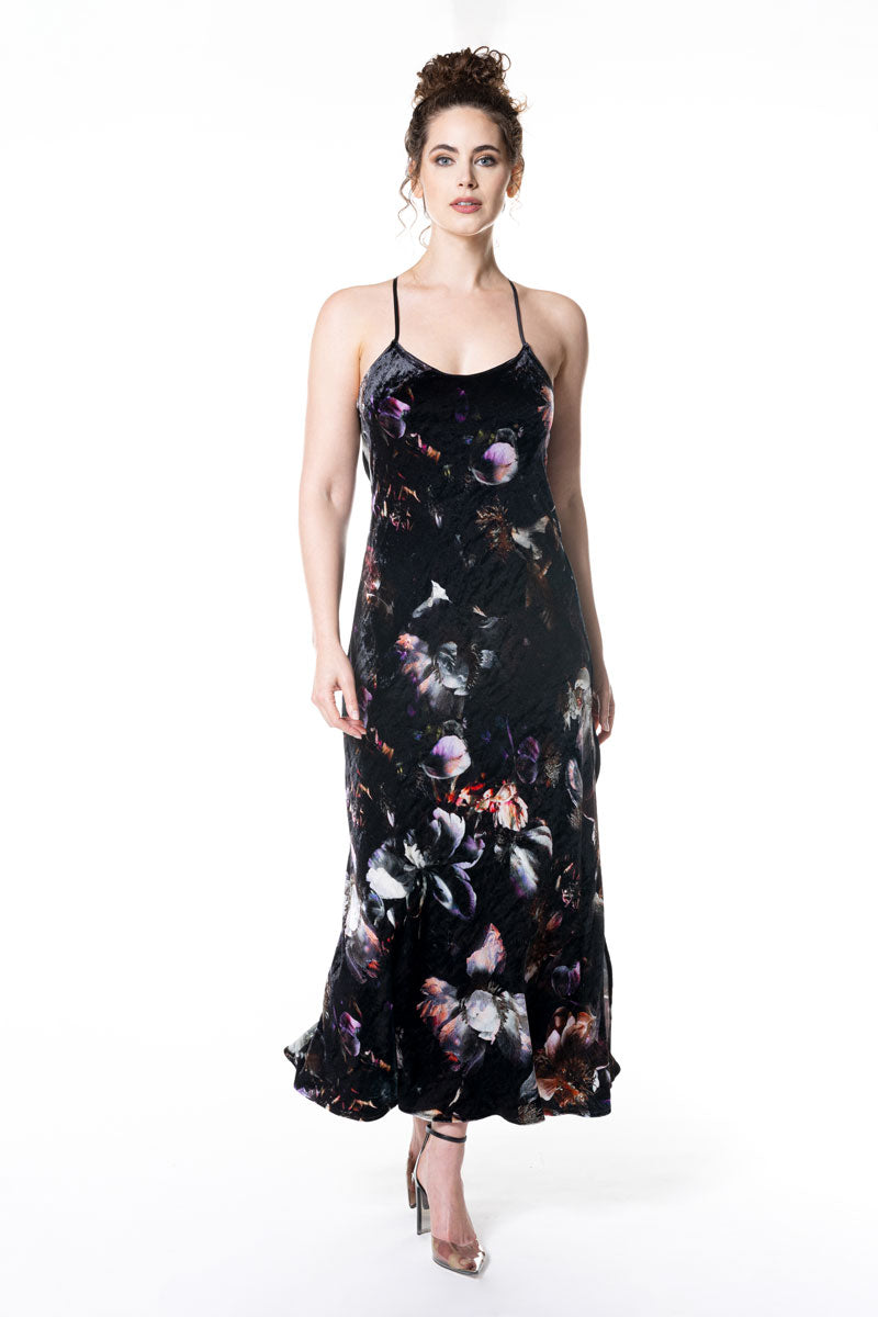 Moonlight Velvet Gown - Christine Silk Lingerie & Loungewear