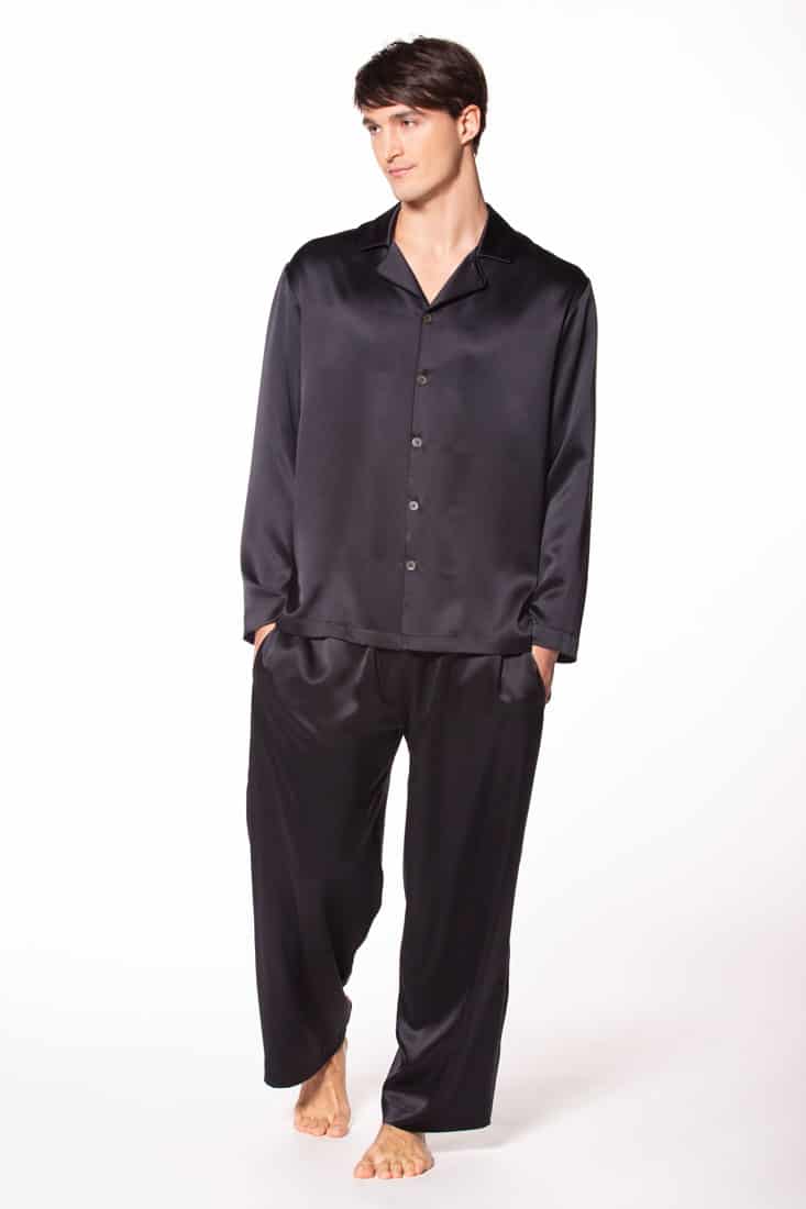 Morton Silk Pajamas - Christine Silk Lingerie & Loungewear