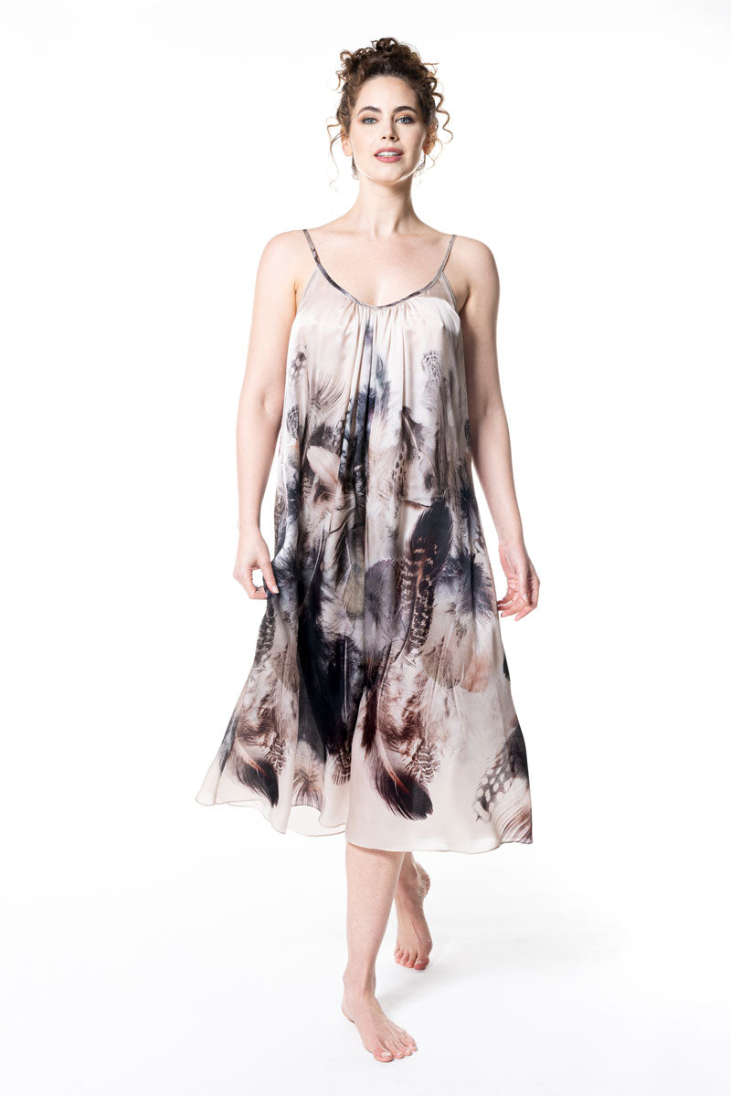 Sanctuary Gathered Gown - Christine Silk Lingerie & Loungewear