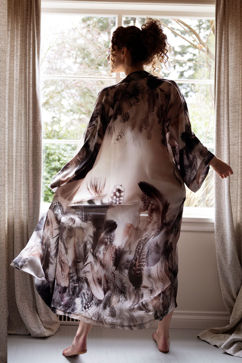 Sanctuary Long Robe - Christine Silk Lingerie & Loungewear
