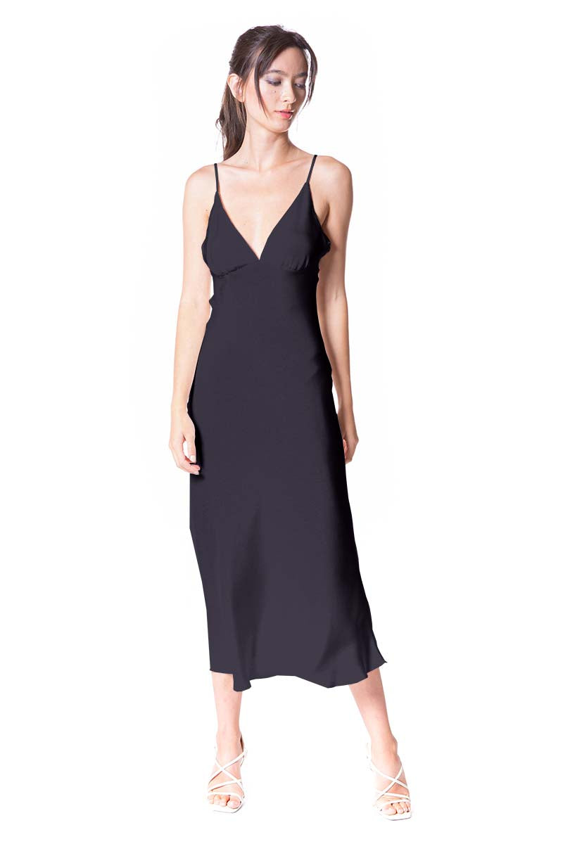 Meghan Luxe Crepe Gown - Christine Silk Lingerie & Loungewear