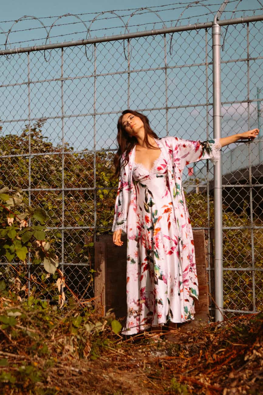 Bella Long Robe - Christine Silk Lingerie & Loungewear