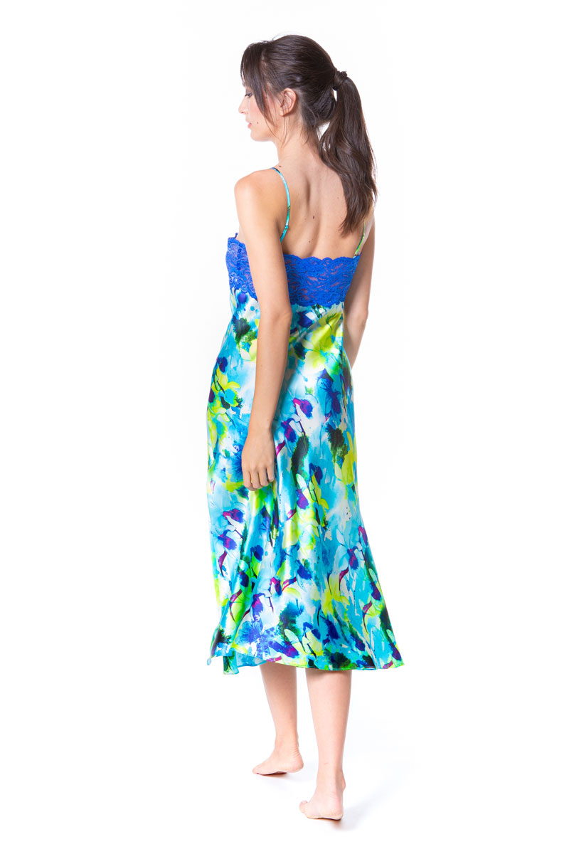 Seascape Gown - Christine Silk Lingerie & Loungewear