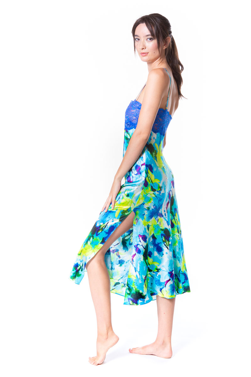 Seascape Gown - Christine Silk Lingerie & Loungewear