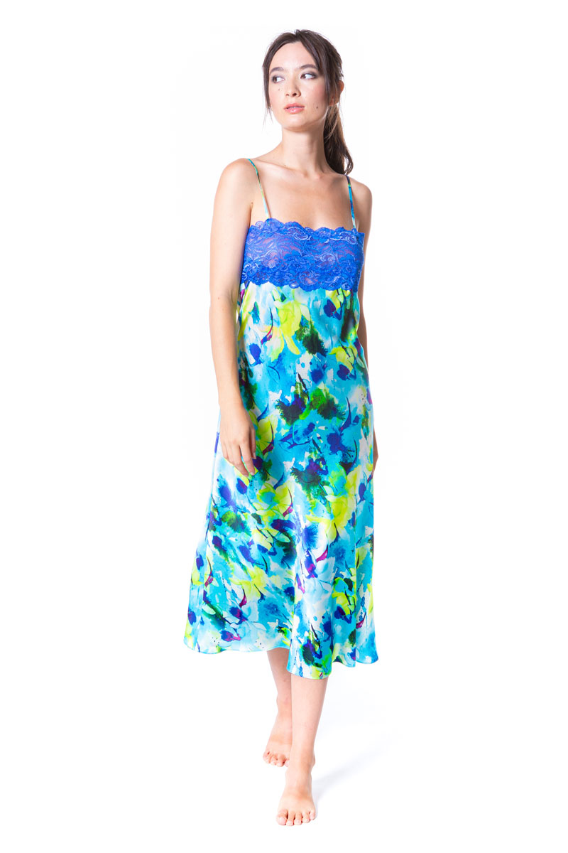 Seascape Gown - Christine Silk Lingerie & Loungewear