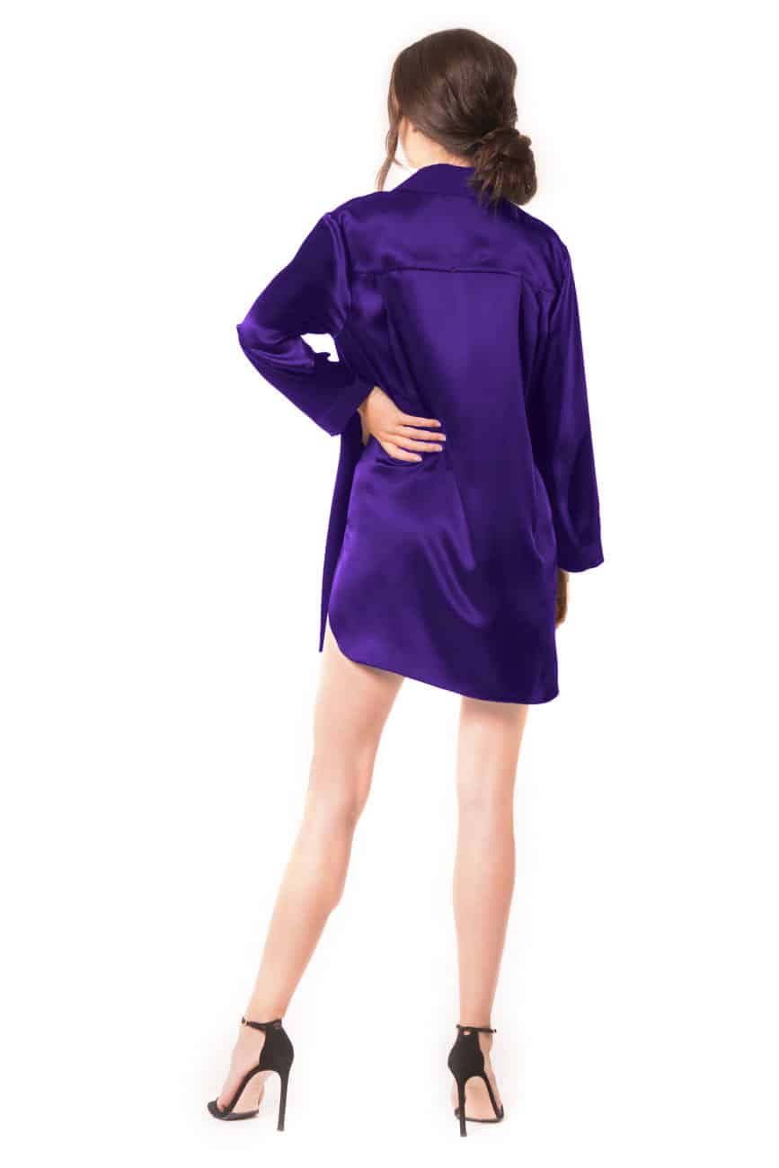 Garbo Nightshirt - Christine Silk Lingerie & Loungewear