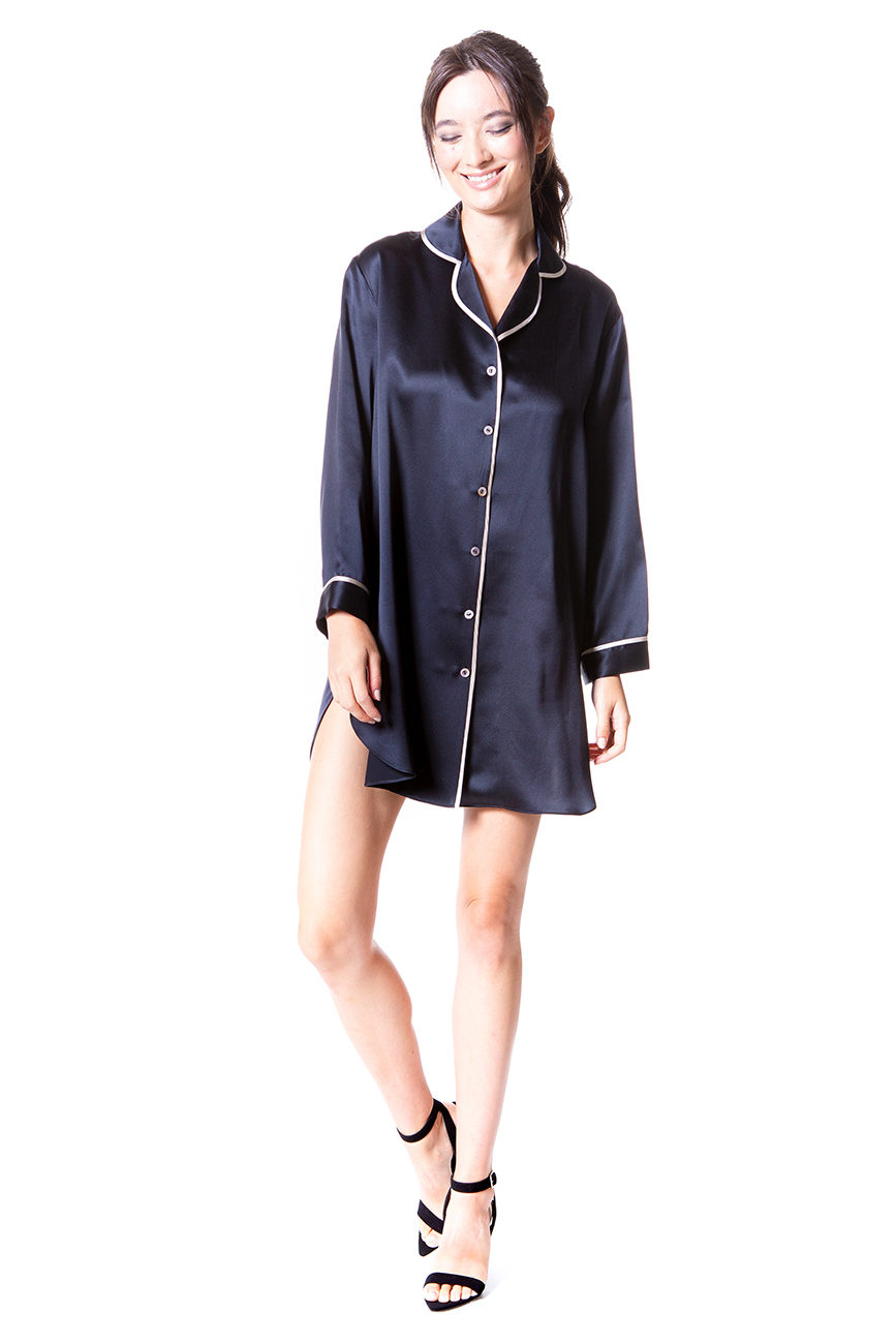 Chloe Nightshirt - Christine Silk Lingerie & Loungewear