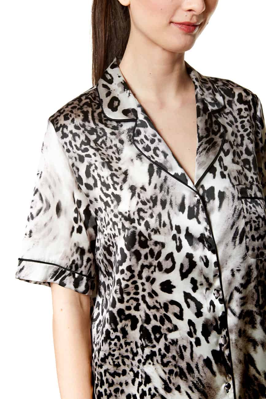 Femme Fatale Short Pajama - Christine Silk Lingerie & Loungewear