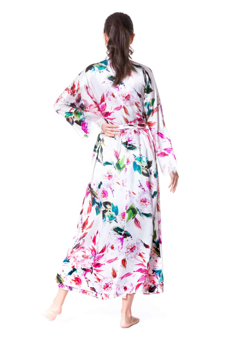 Bella Long Robe - Christine Silk Lingerie & Loungewear