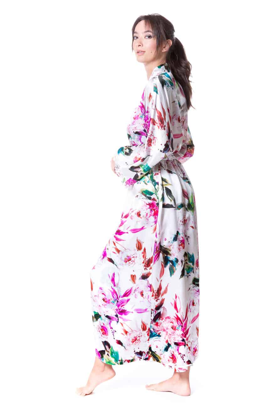 Bella Long Robe - Christine Silk Lingerie & Loungewear