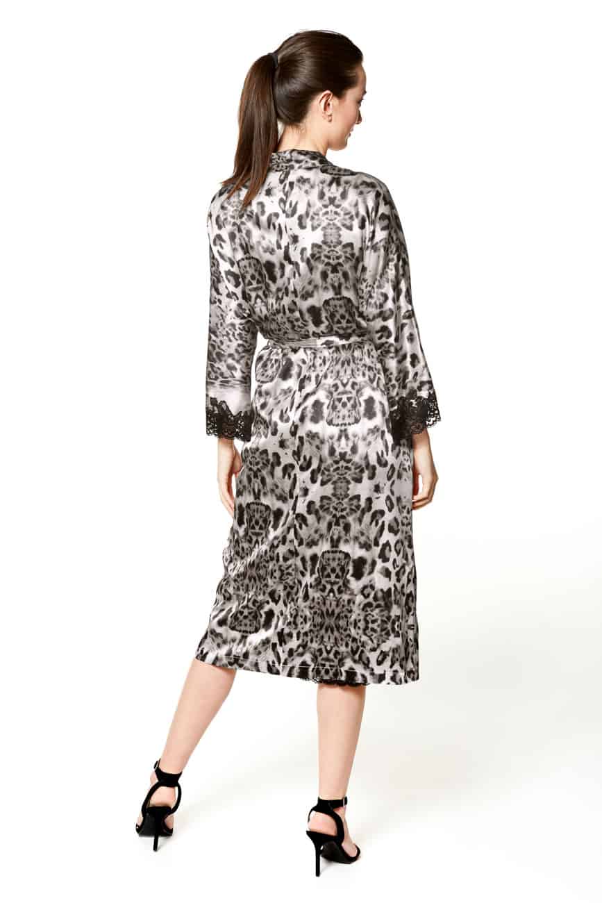 Femme Fatale Long Robe - Christine Silk Lingerie & Loungewear
