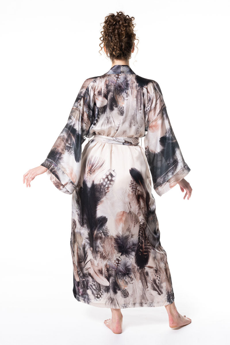 Sanctuary Long Robe - Christine Silk Lingerie & Loungewear