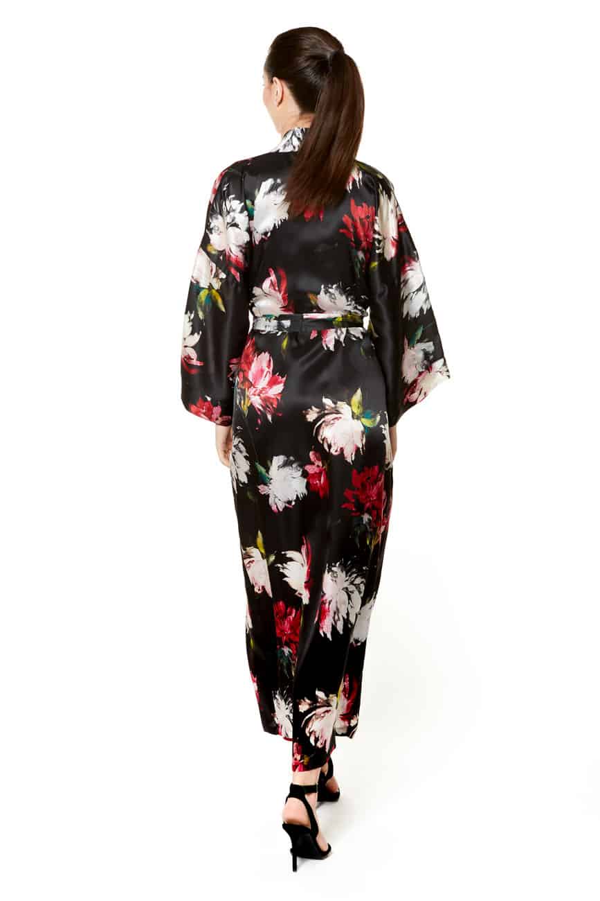 Valentina Long Robe - Christine Silk Lingerie & Loungewear