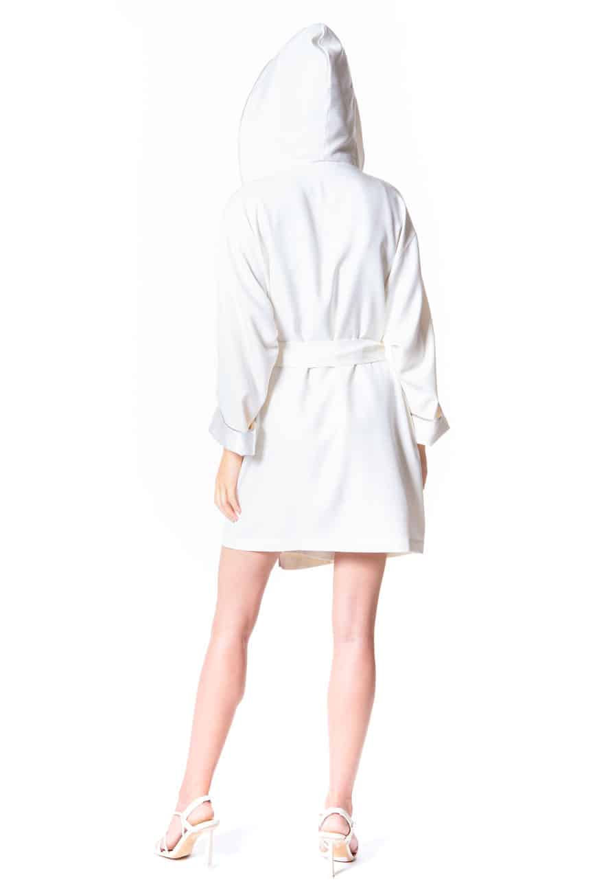 Silk Waffle Hoodie - Christine Silk Lingerie & Loungewear