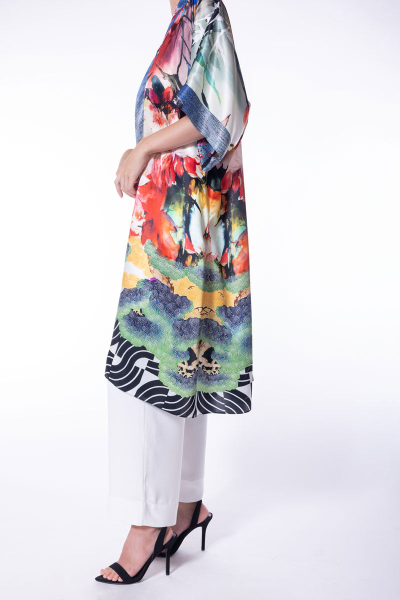 Sakura Kimono - Christine Silk Lingerie & Loungewear