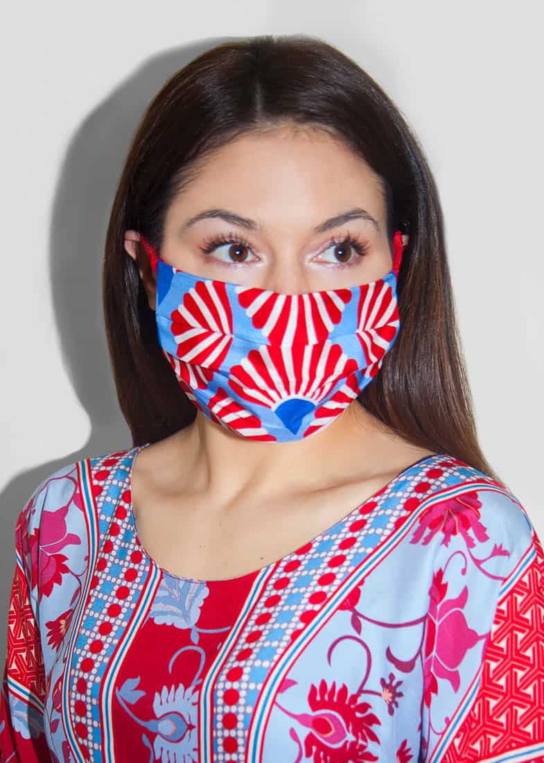 Origami Protective Reversible Silk Mask - Christine Silk Lingerie & Loungewear