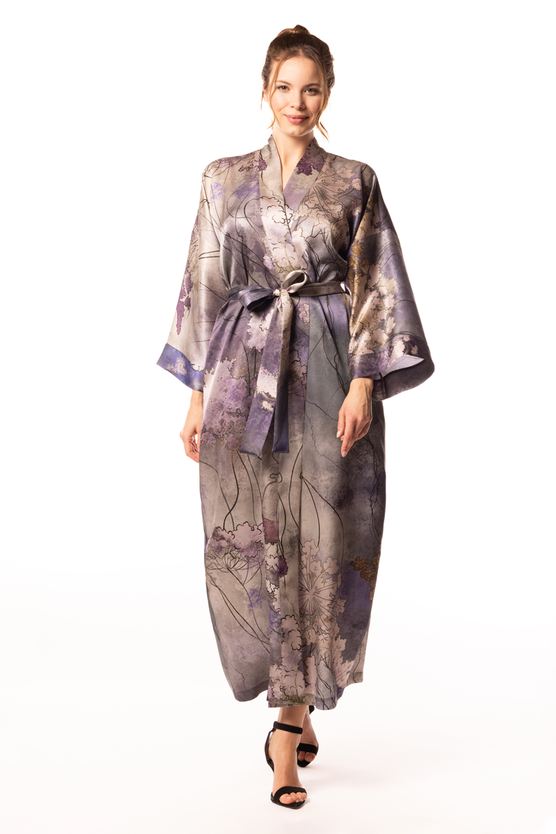 Mirage Print Long Robe