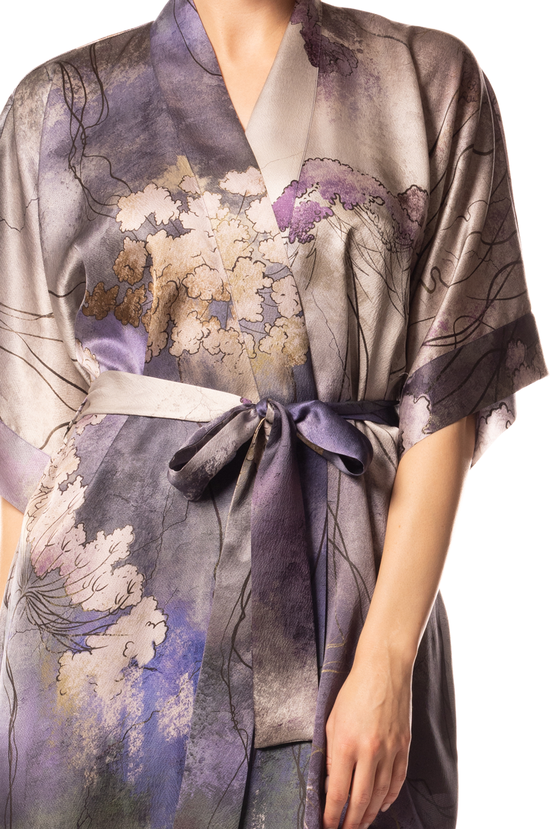 Mirage Print Short Robe