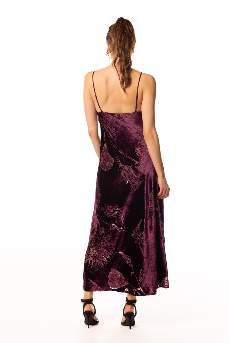 Black Cherry Fabergé Velvet Gown