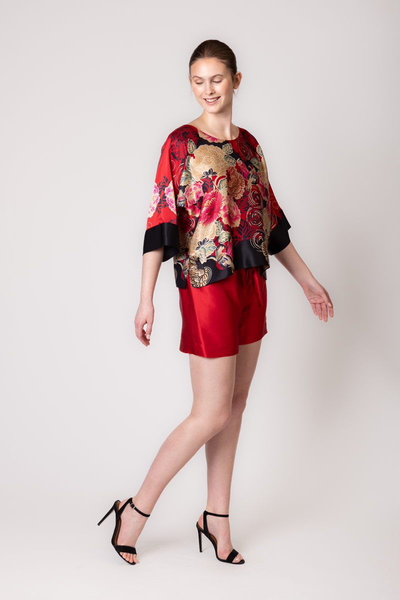 Crimson Moon Lounge Top & Short Set