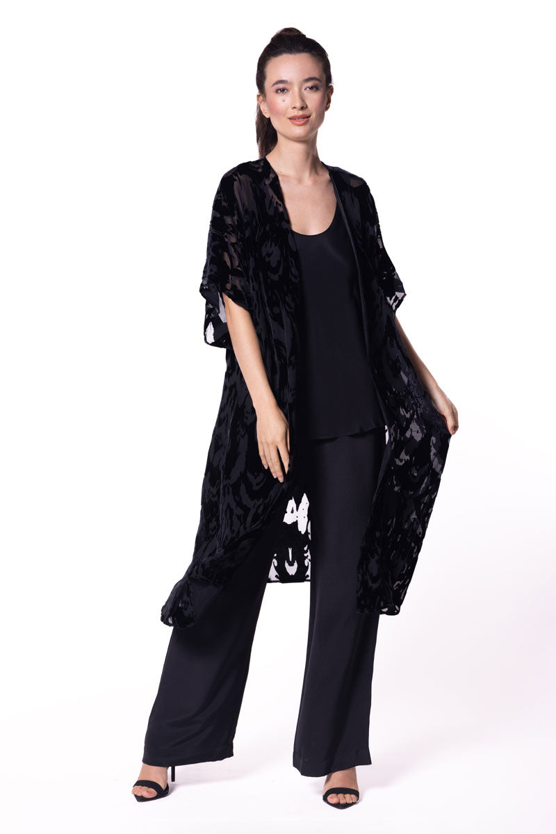 Brigitte Black Label Velvet Kimono