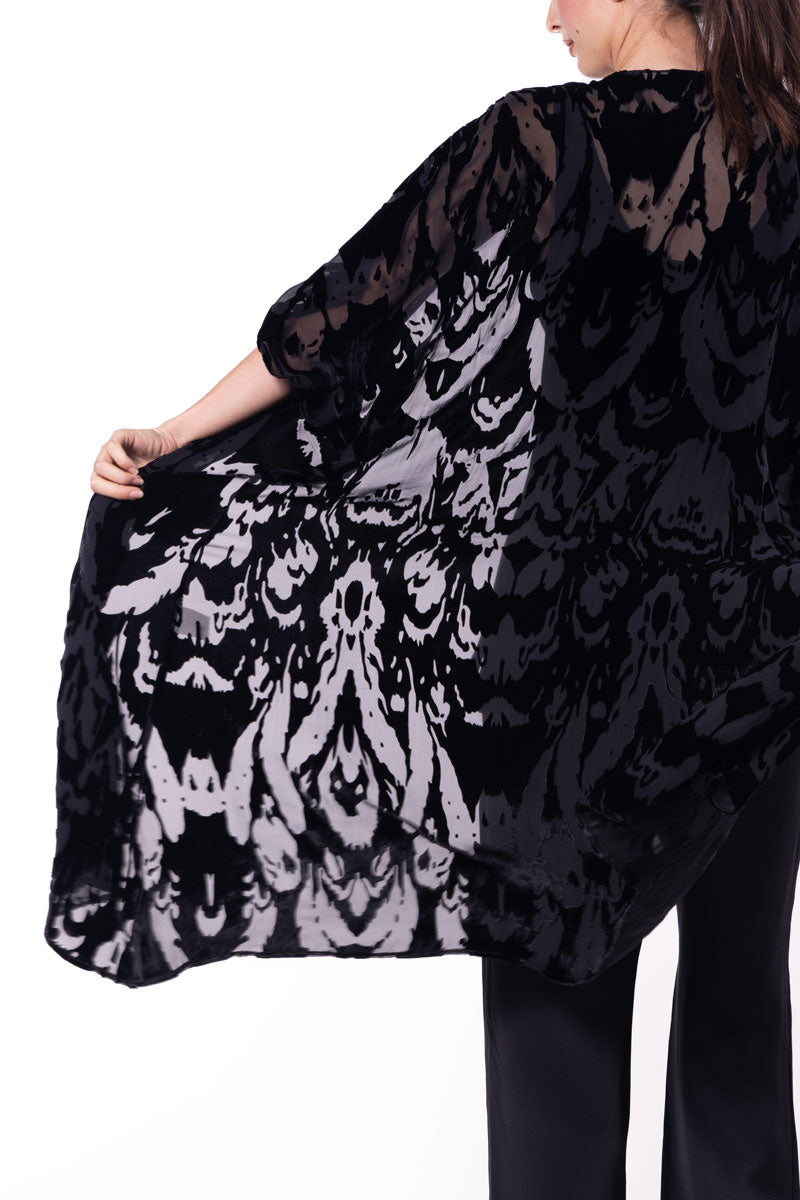 Brigitte Black Label Velvet Kimono