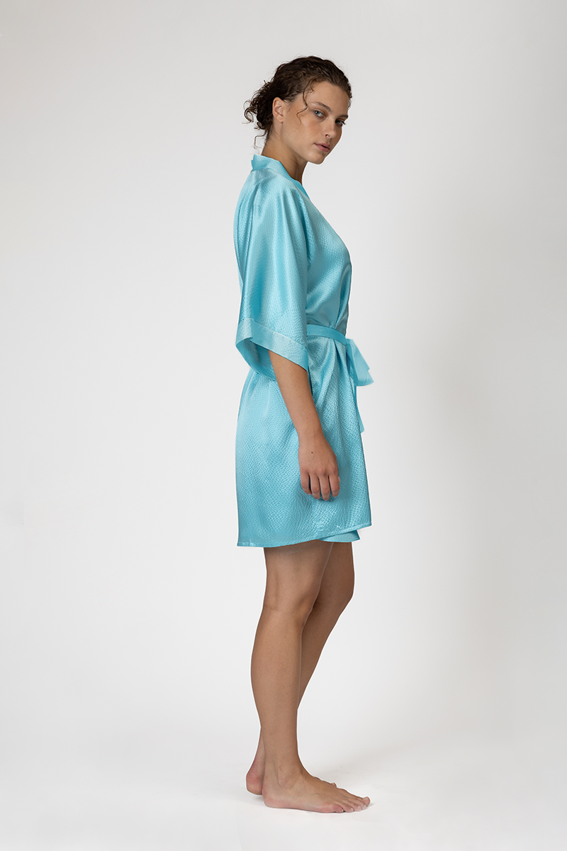Garbo Boudoir Short Robe - Joy Cloqué Edition